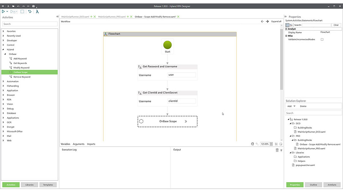 Abbildung 1: No-Code/Low-Code Plattform zur Programmierung eines Software-Roboters
